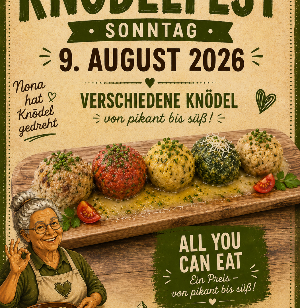 A festive poster for the dumpling festival on August 9, 2026. It displays various dumplings and invites to "All you can eat."